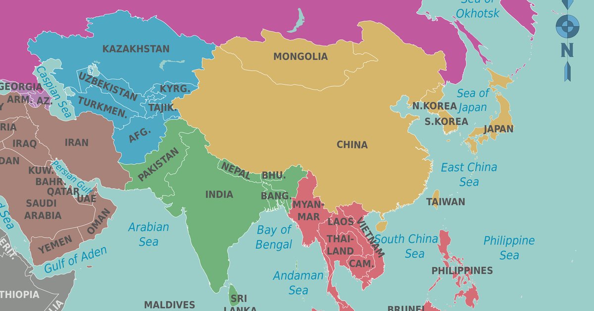 Asia ThreeBorder Countries Quiz Stats Countries Of Asia Map Quiz Sporcle