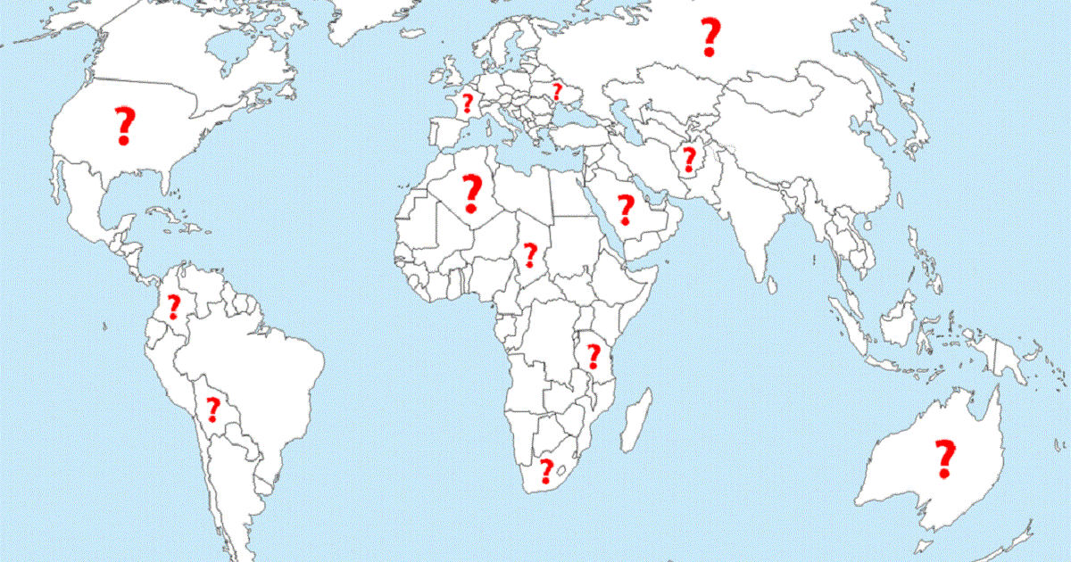 Secret Countries Secret Country Map Quiz