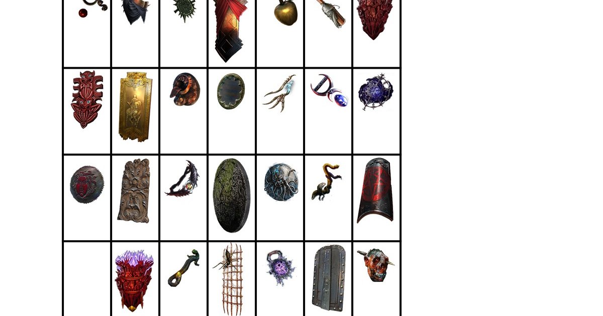 Path of Exile Unique Shields (Pure) Quiz By nerdyman787