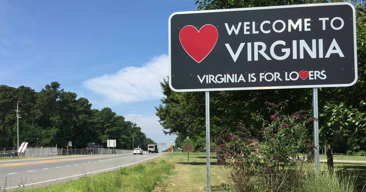 5 States that Border Virginia Quiz