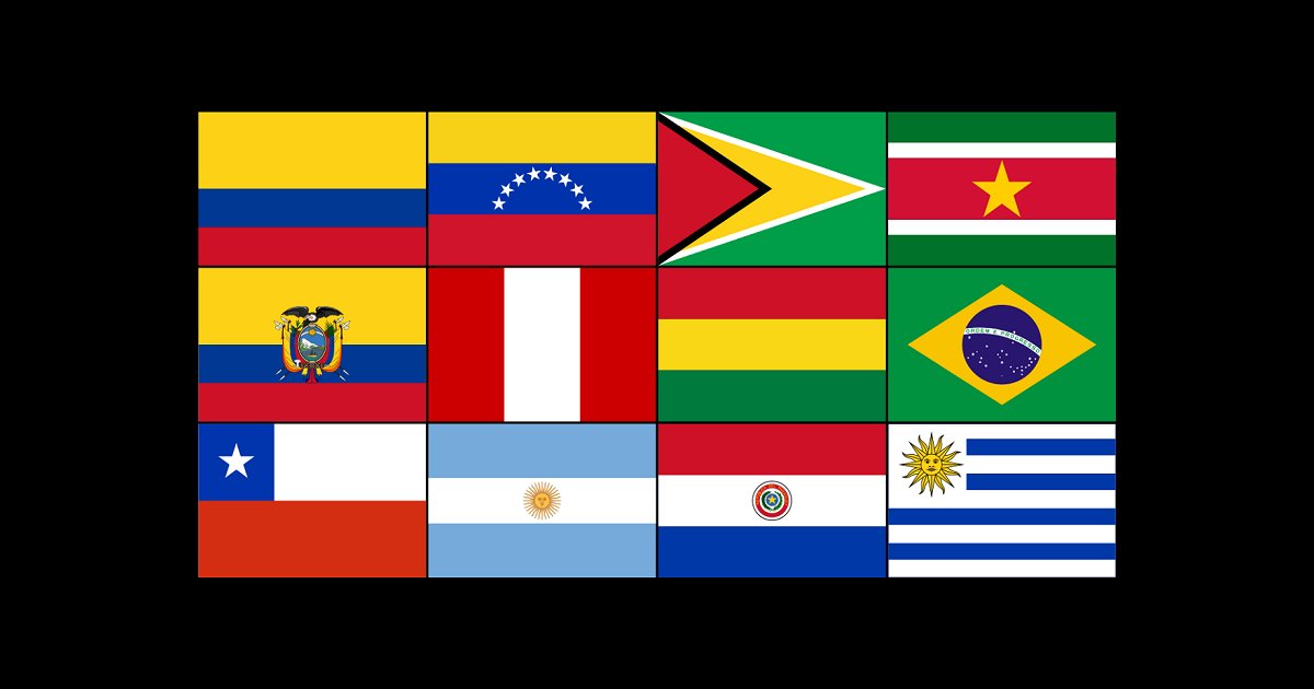 Hide South America's Flags Quiz By timmylemoine1