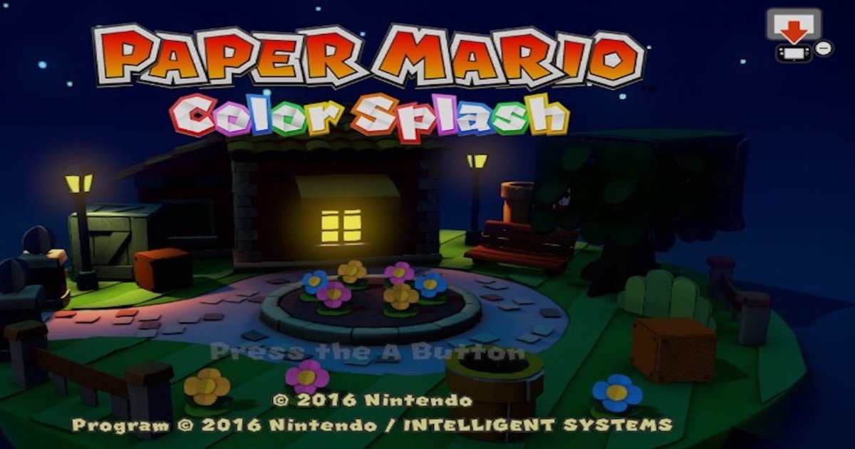 Paper Mario Color Splash Map