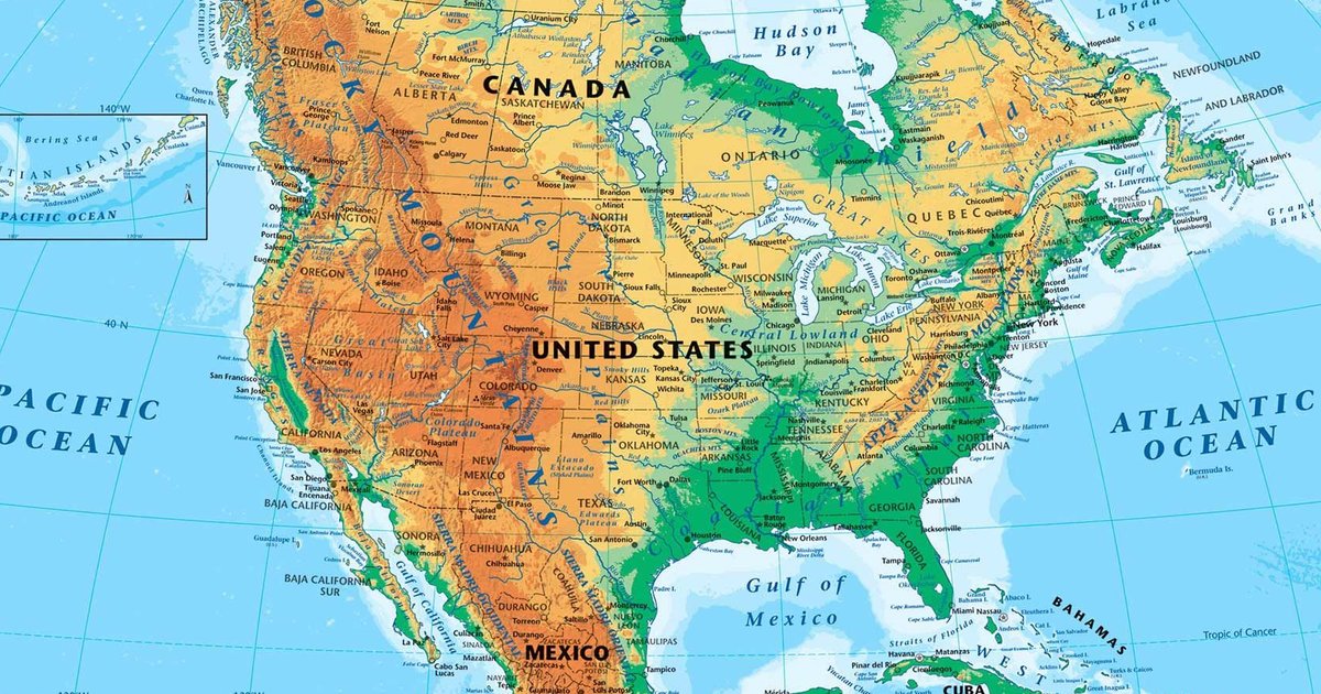 45 Letters North American Countries Quiz