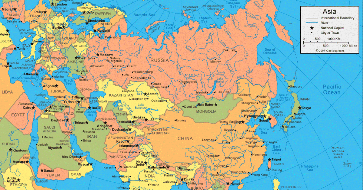 Clickable Asia Map Clickable Countries by Unique Fact: Asia Quiz - By Bratista