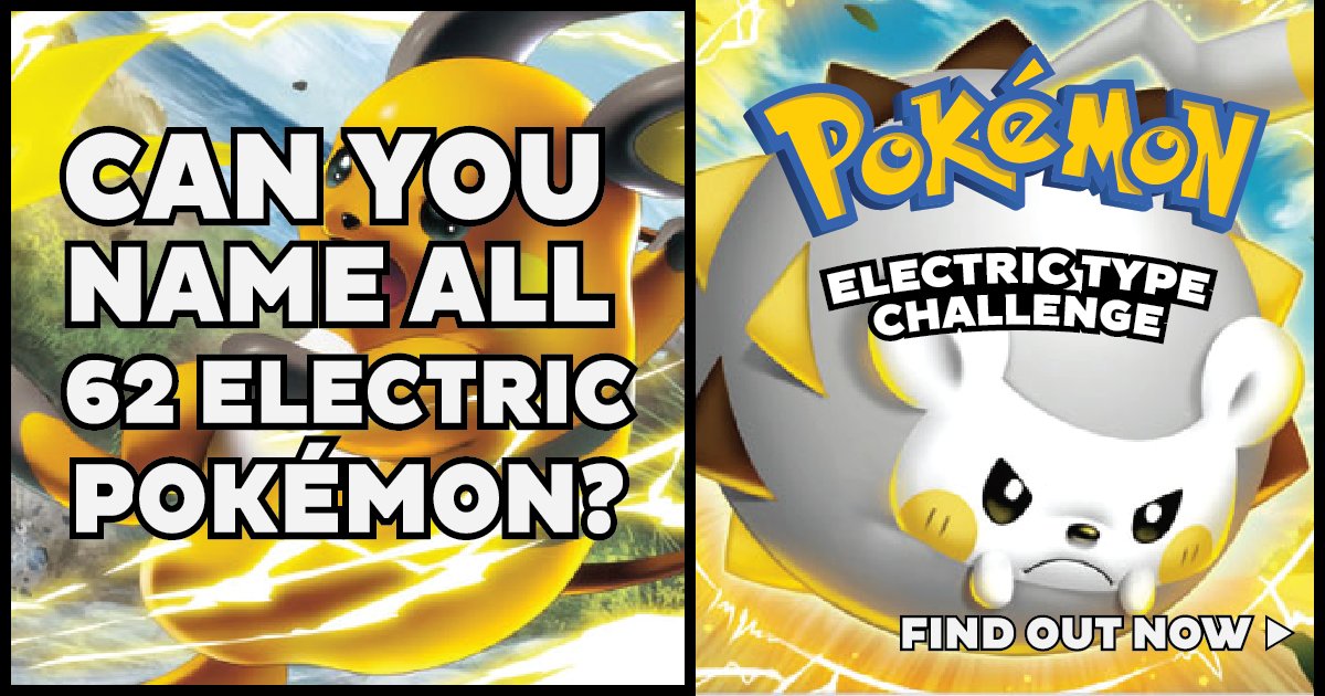 Name all Electric Type Pokémon! Quiz By TomasAbercrombe