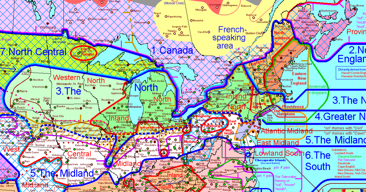 U.S. States by Dominant Accent (2019) Quiz By komiro29