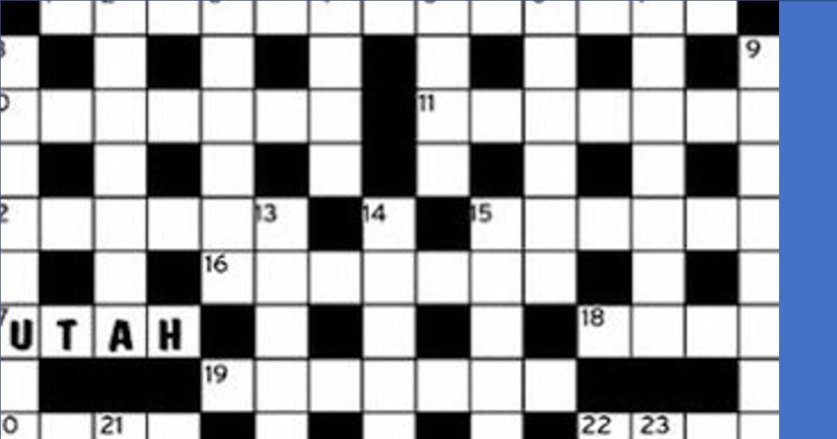 One, Two...not Three Crosswords Quiz By Tasi