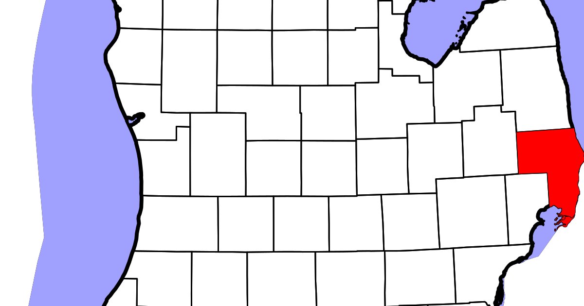 St. Clair County Zip Code Map