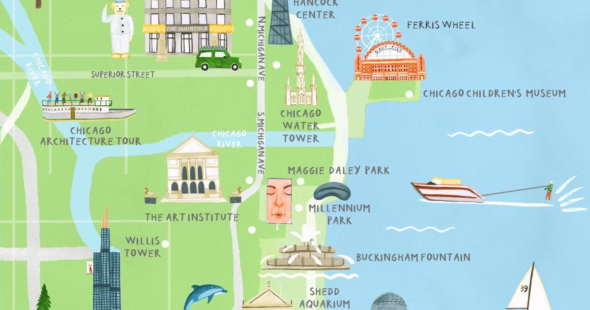 Chicago Tourist Map Quiz - By mucciniale