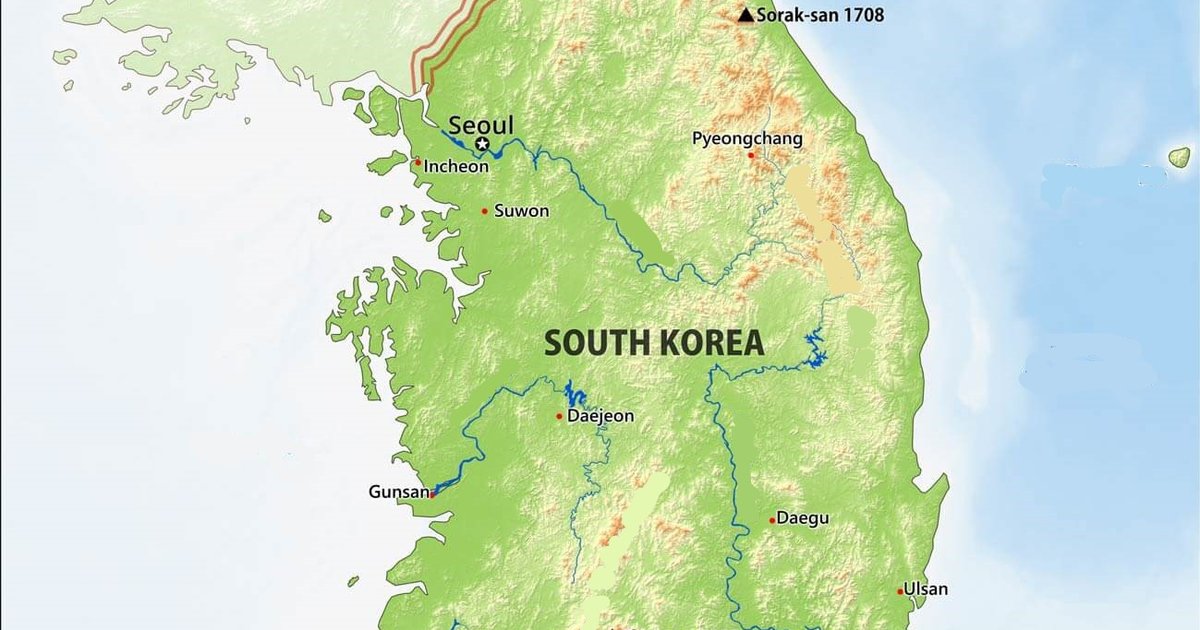 South Korea Physical Geography Quiz By mucciniale