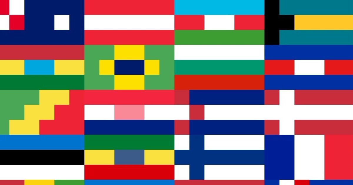 Progressively Pixelated Flags Quiz