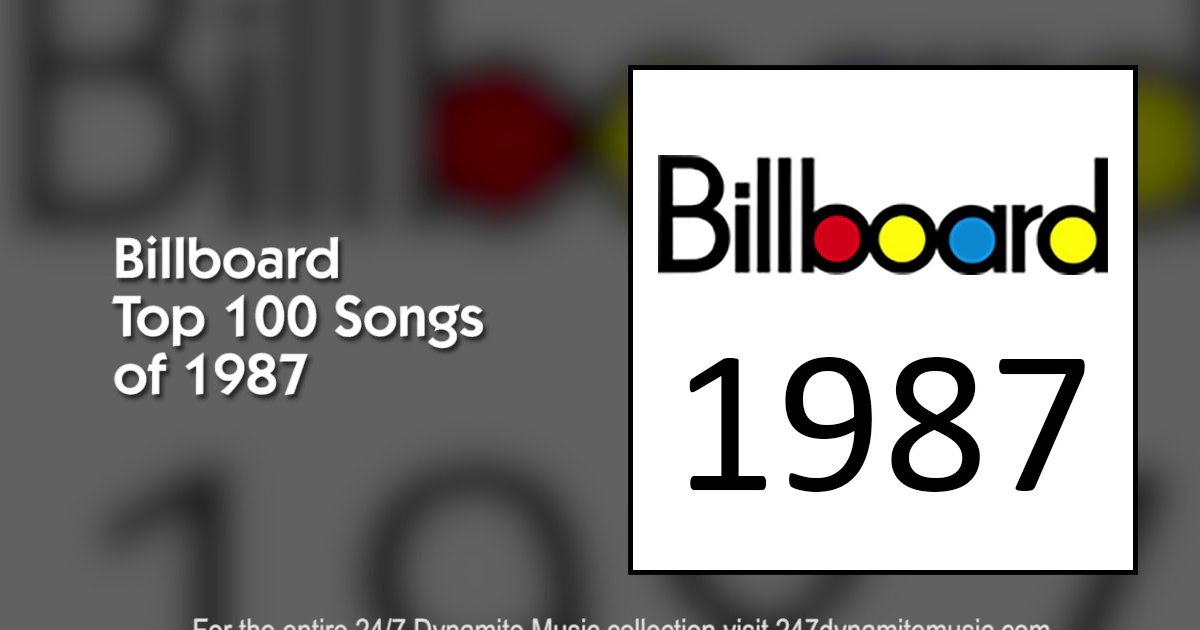 BILLBOARD HOT 100 1987 YEAR END CHART REVIEW IF THE SONGS intelligence overview