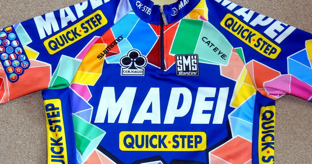 Maillot Complet Vélo Rétro Sportful Quick Step Mapei UCI 1998 Colnago Latexco