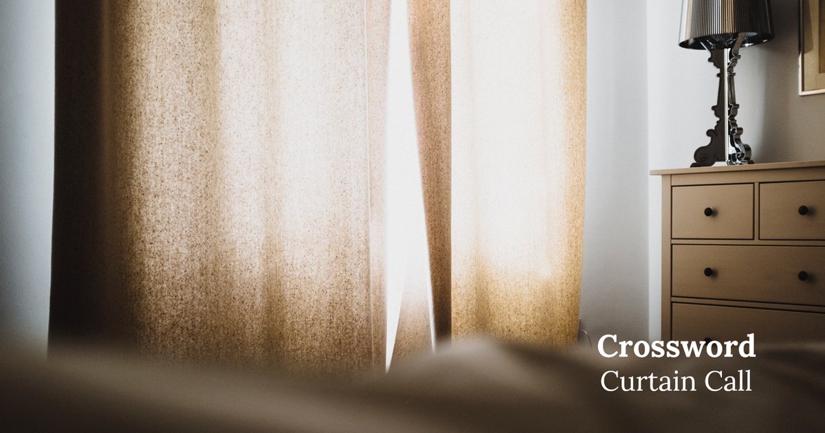 Crossword Curtain Call Quiz By robinyu