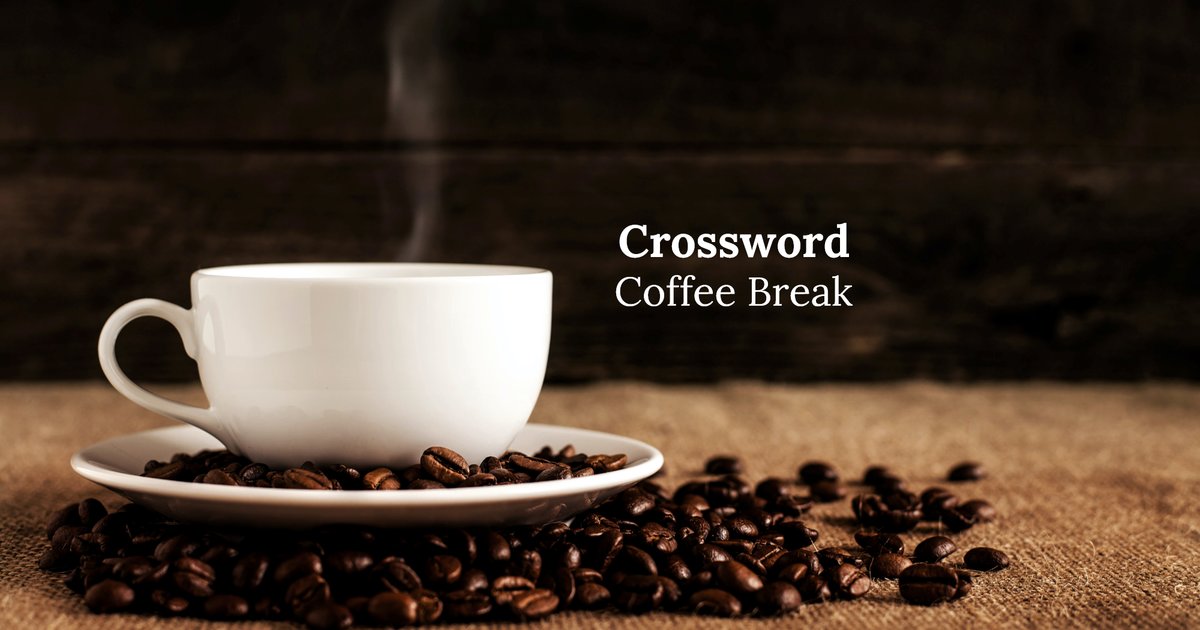 Crossword Coffee Break Quiz By Robinyu