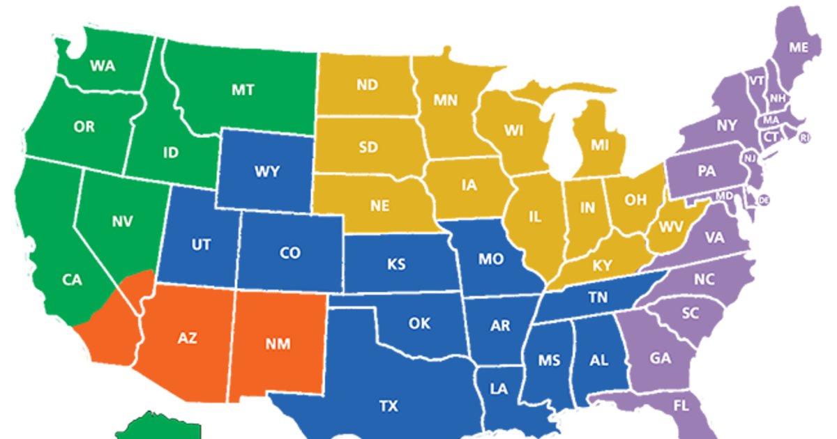 US States By Vertical Distance Quiz By esohm