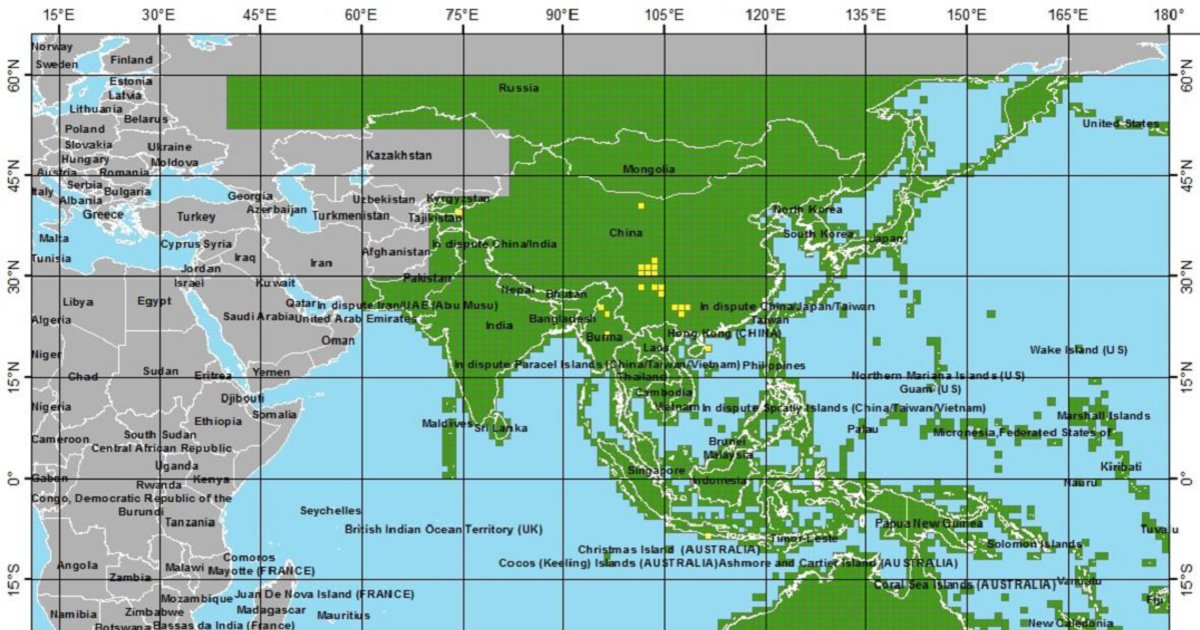 Leading Letter Map Grid: Asia Quiz - By Hejman