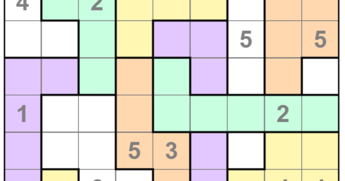 Tectonic Puzzle 25 Hard Quiz By lexmith