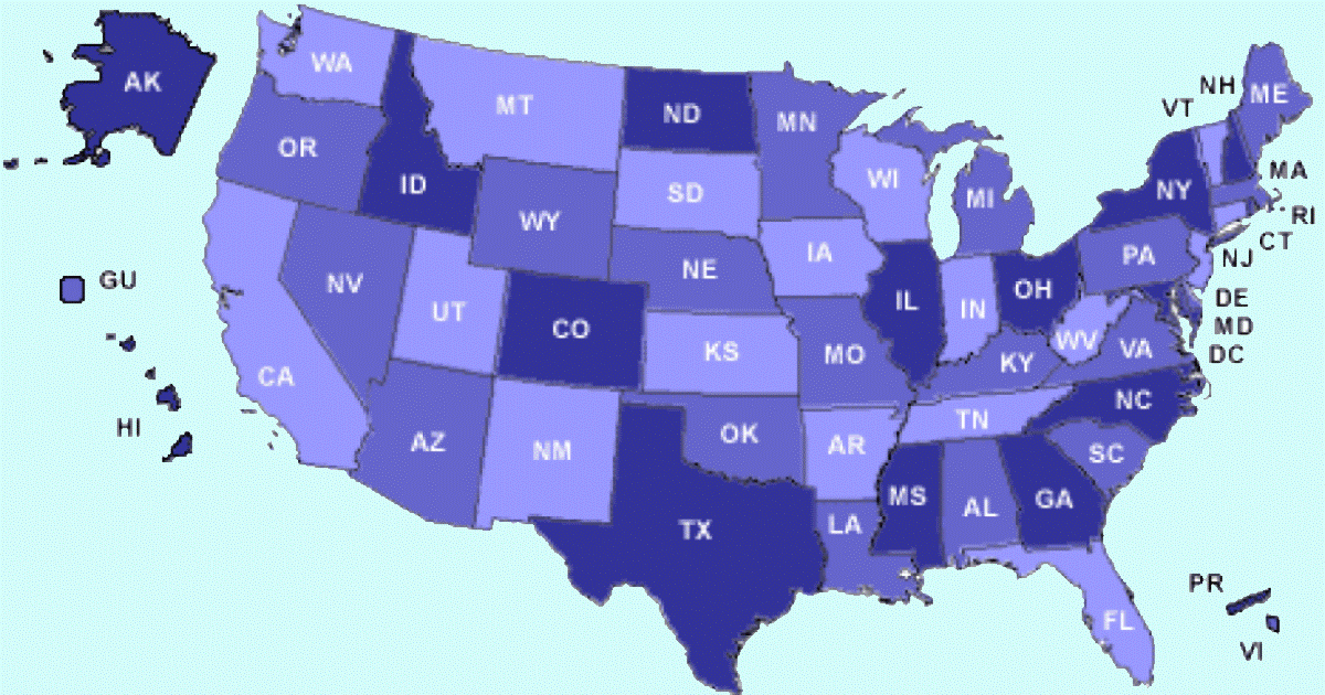 Symbol Crossword - State Postal Codes Quiz - By nabean
