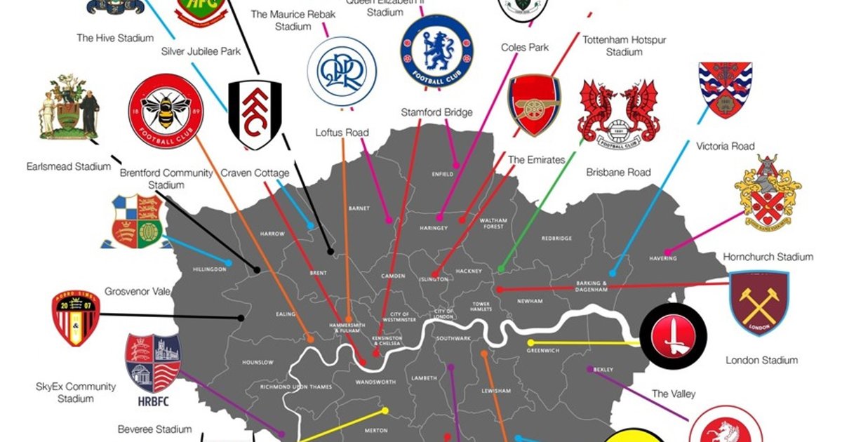 London Soccer Map Quiz By MD_Law London Soccer Map Quiz By MD_Law