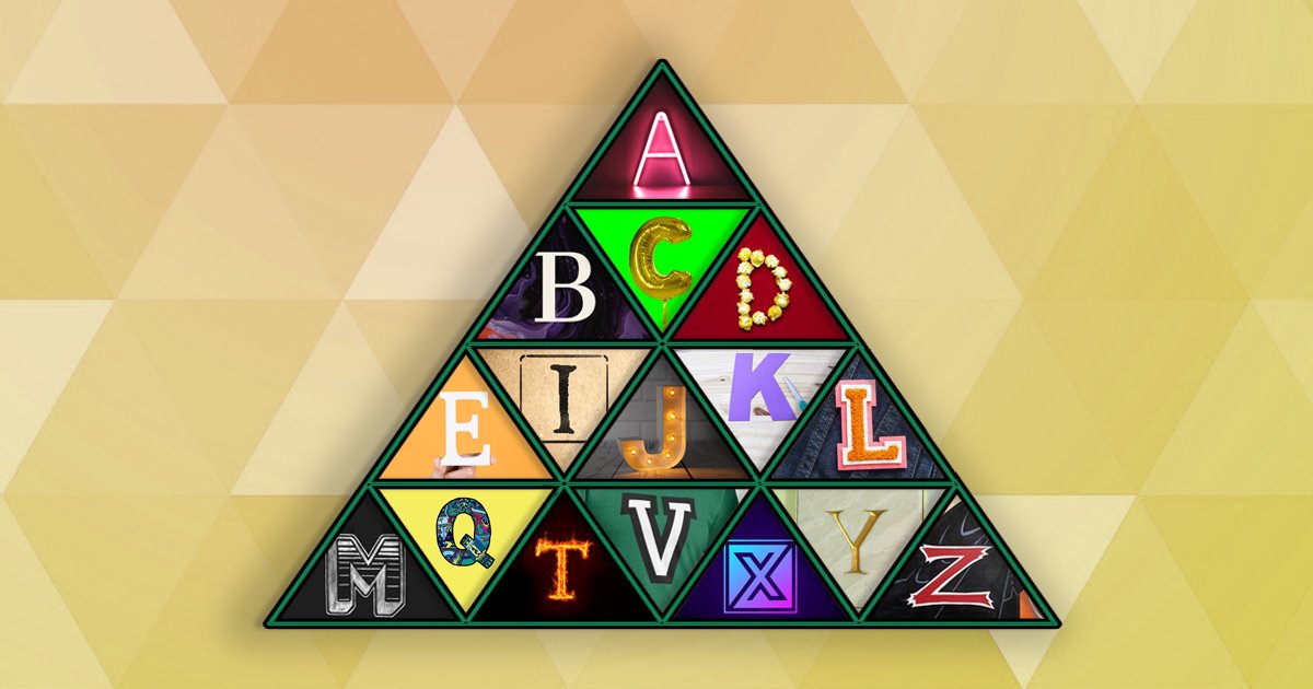 Trivia Triangles: Letters Quiz