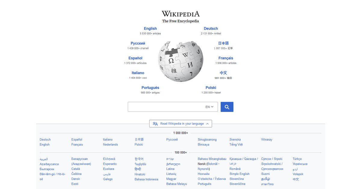Wikipedia in Different Languages Quiz - By no1fanofthepals
