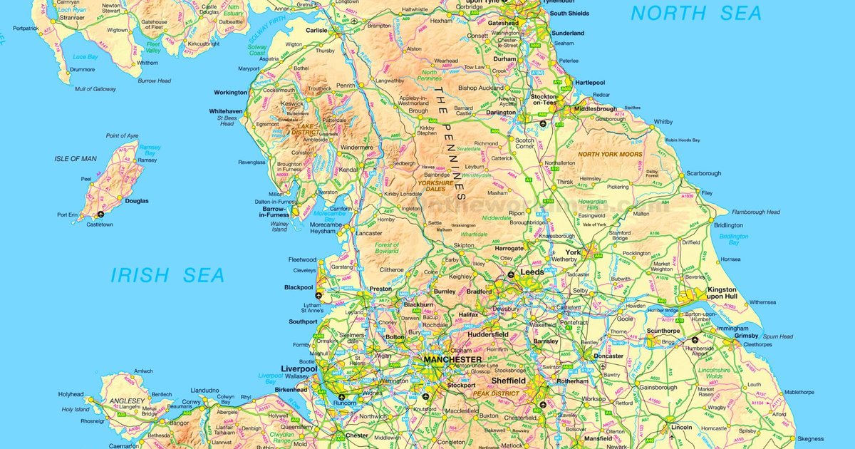 UK Cities Northern England Map Quiz By Rogerisonthehunt