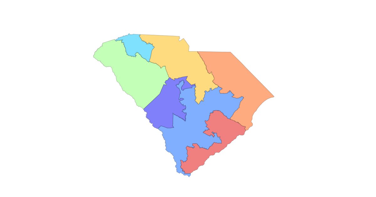 Largest City by US House District South Carolina Map Quiz By tcw1