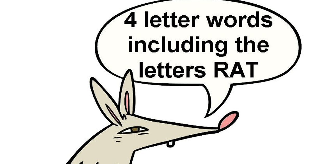 Words That Say Rats 4 letter words including RAT Quiz - By bleat66666