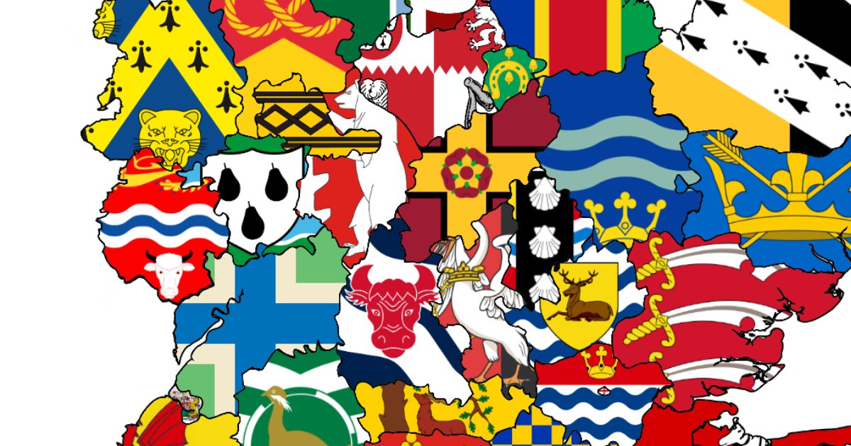 County Flags Name the Uk County Flags Quiz - By GeoGenius_24