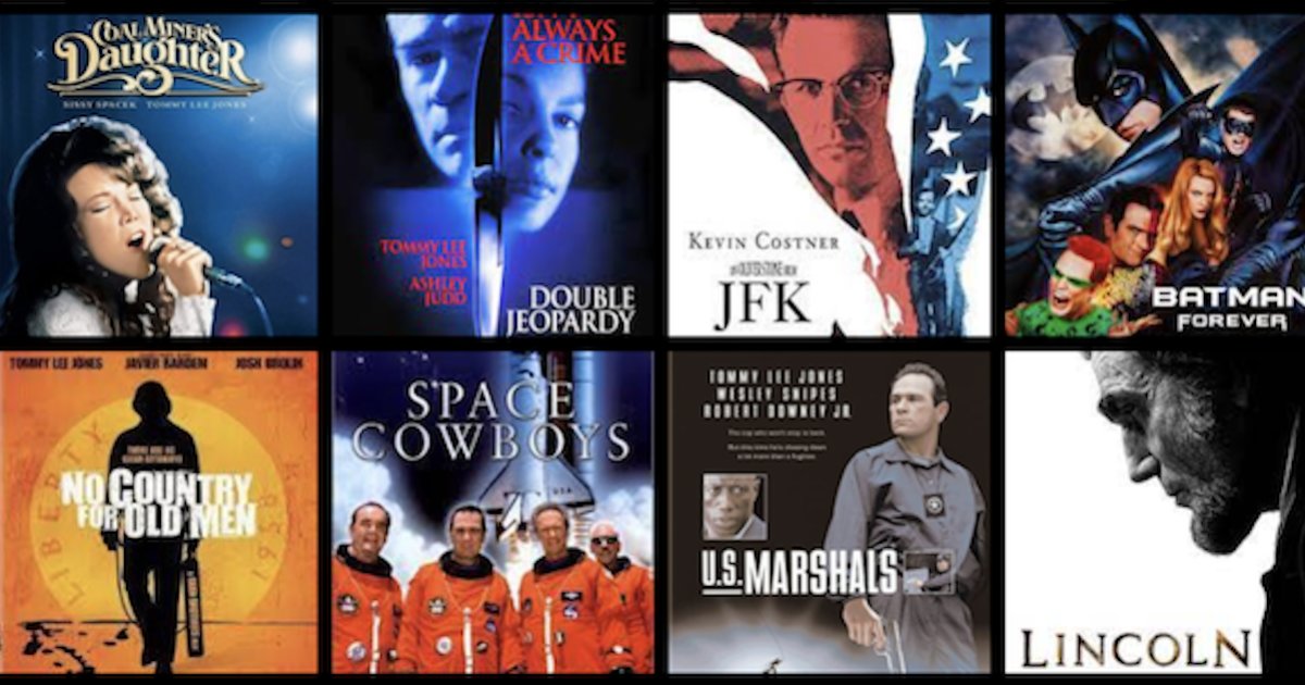 Movies by Release Year - Tommy Lee Jones Quiz - By jlamp104