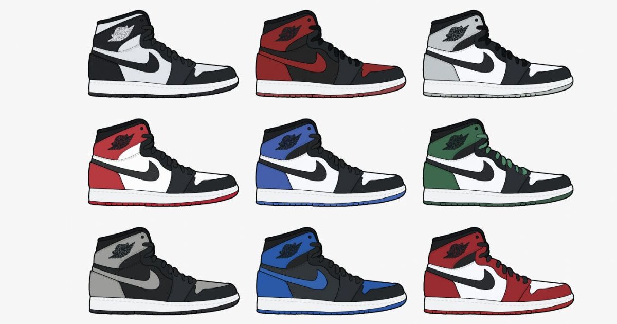 classic jordan 1 colorways