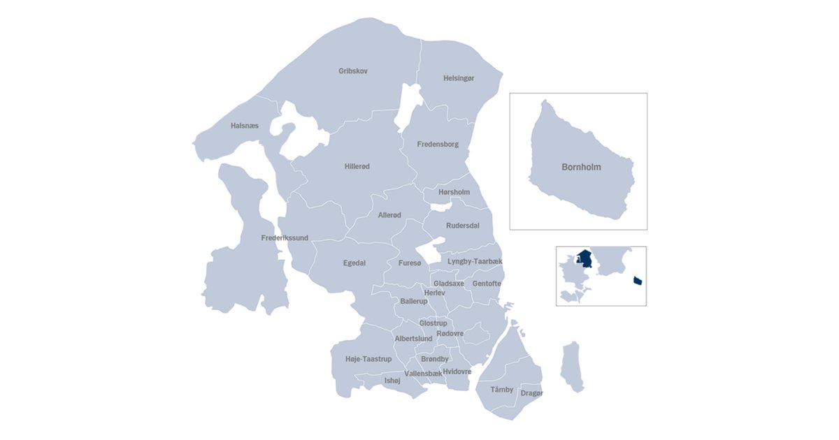 Region Hovedstad Municipalities Map Quiz By MarcusTheLegend