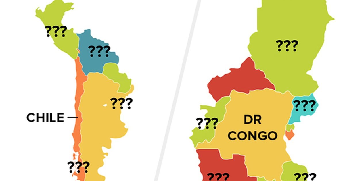 Guess the country by its bordering countries Quiz By JasperBaku