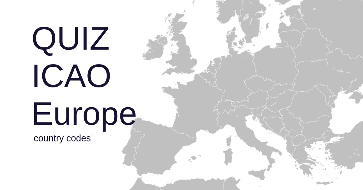 ICAO European country code prefixes Map Quiz - By goudryn
