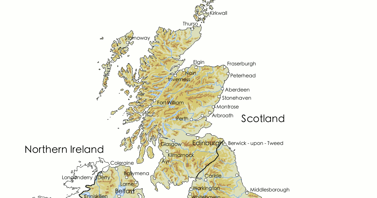 Location of UK Cities (Scotland) Quiz By jcarricklawson