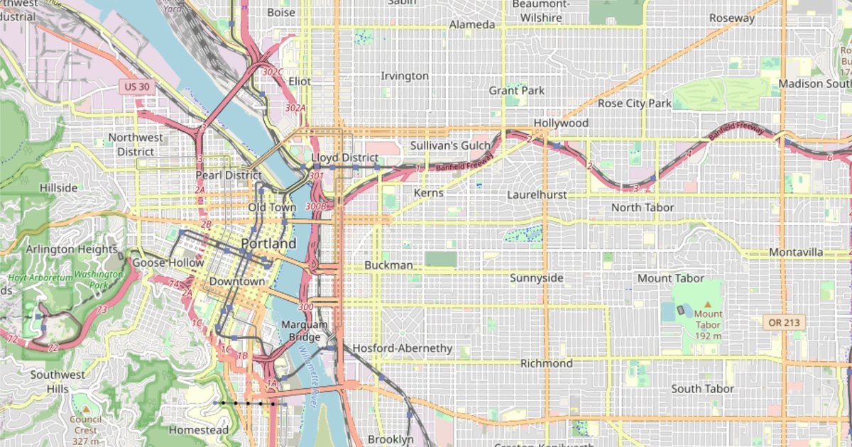 Portland addresses iconic locations on a map Quiz By soappainter