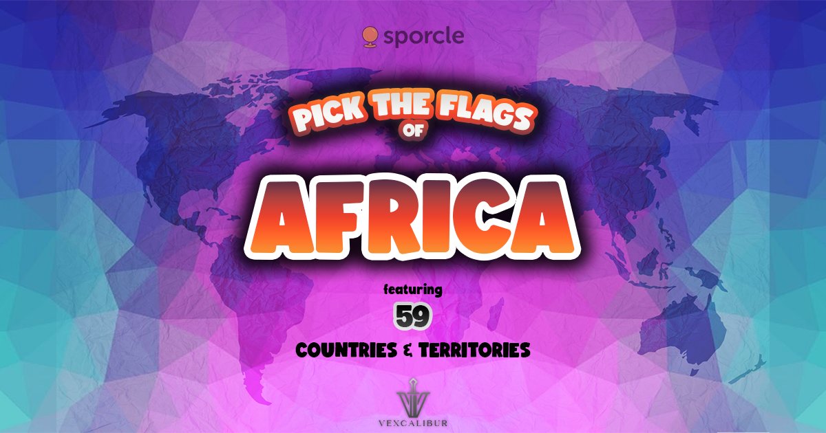 Pick the Flag 59 Countries & Territories in Africa Quiz By Vexcalibur
