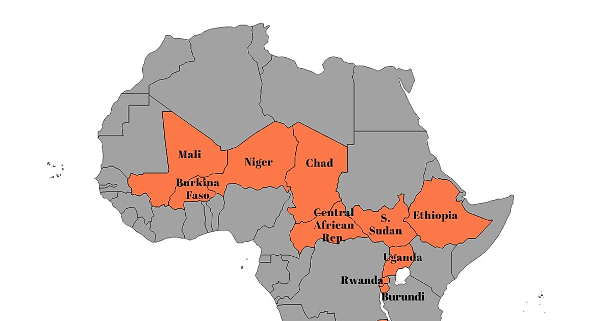 Landlocked Countries Quiz By kaokitvirachjira