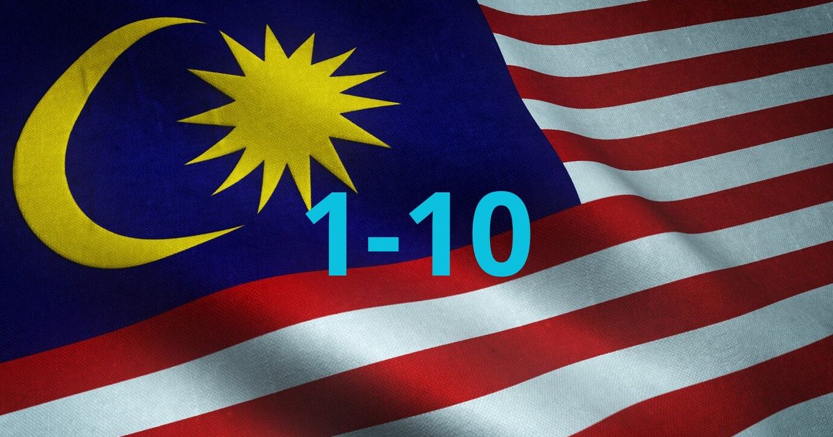 Integer Malay Count 1 to 10 in Malay Quiz - By angie111098