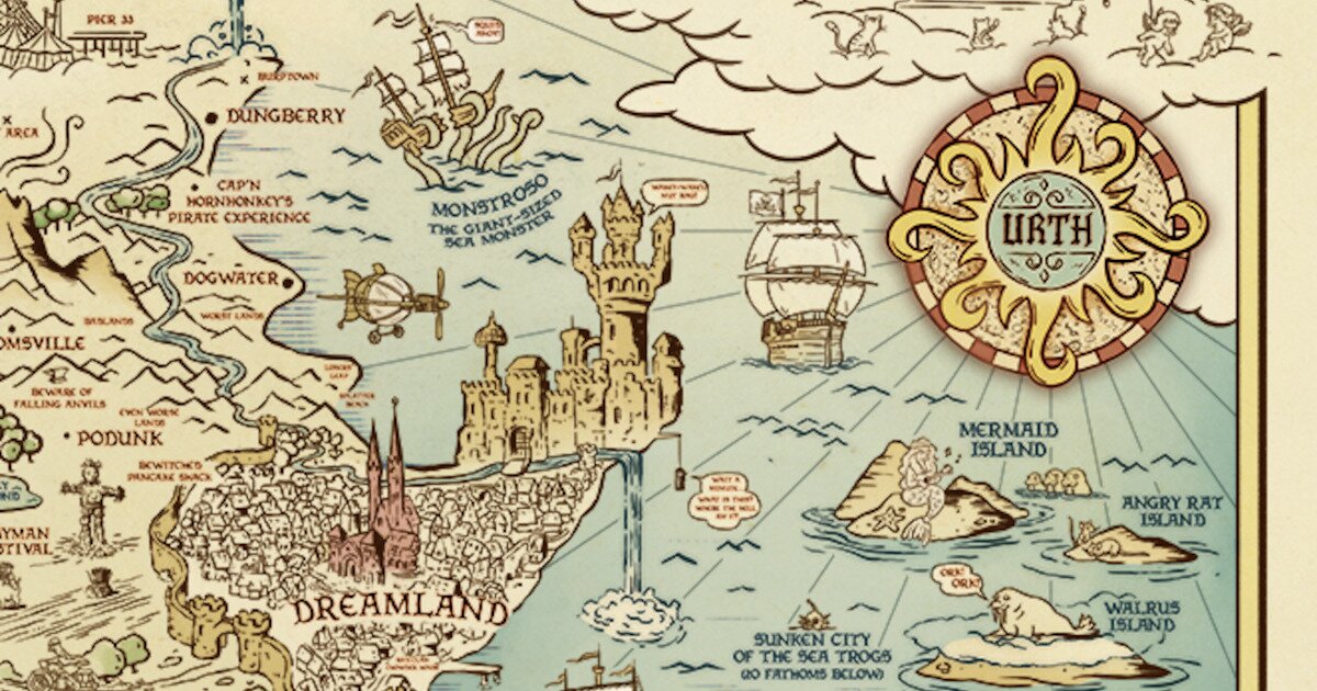 Disenchanted Map The Kingdoms of Disenchantment Logic Puzzle Quiz - By jdg4349