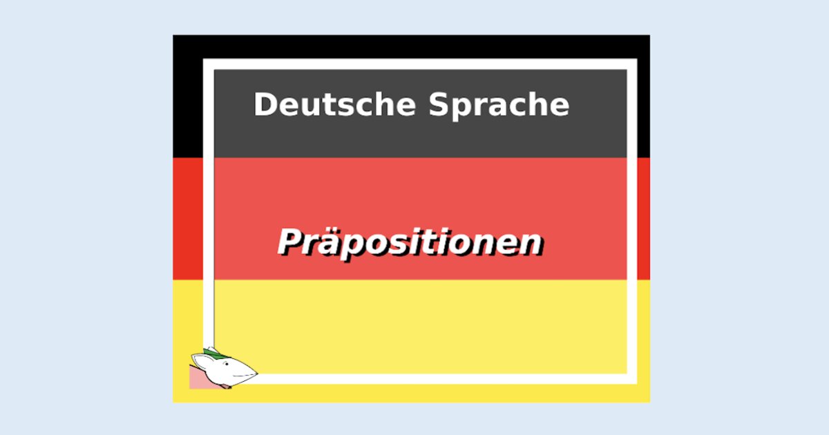 Cross-Linguistic Twins: German Prepositions Quiz - By elroy