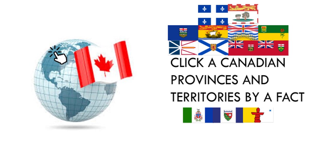 Click the Canadian Provinces and Territories by a Fact Quiz - By
