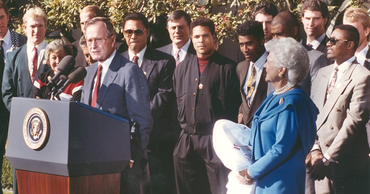 Picture Click: 1990 Reds at the White House Quiz - By Borck
