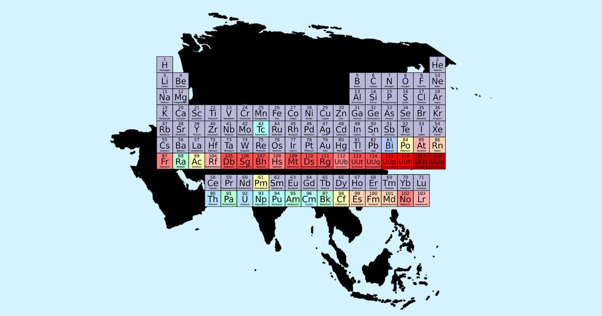 Asian Countries by Element Quiz - By hopalcirace