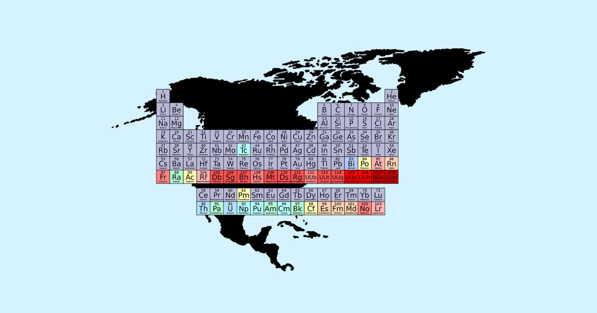 North American Countries by Element Quiz - By hopalcirace