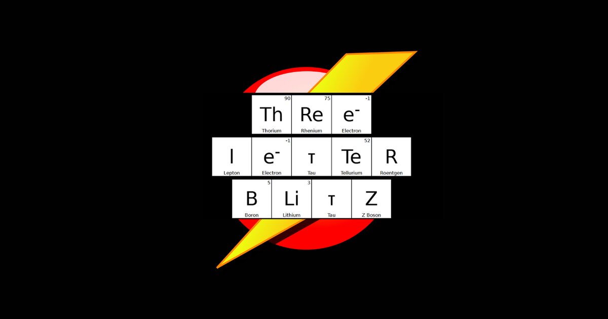 Three Letter Blitz by Element Quiz - By hopalcirace