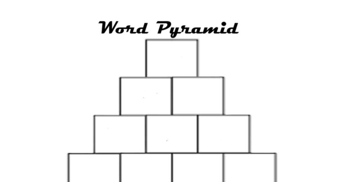 Multiple Word Pyramid Word Pyramid II Quiz - By MisterNerd12