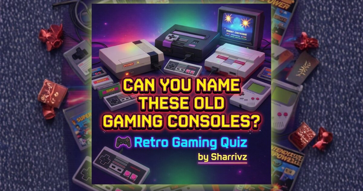 Can You Name These Old Gaming Consoles? Quiz - By sharrivz