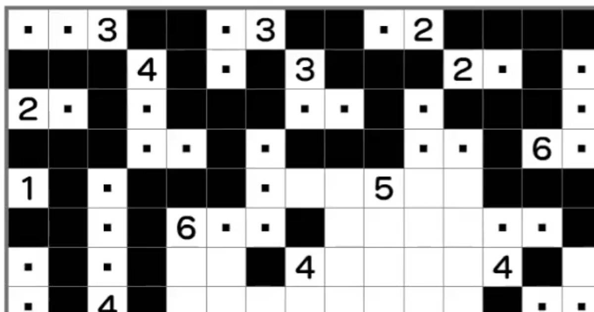 Medium Nurikabe Puzzle Grid 161 Quiz - By sproutcm